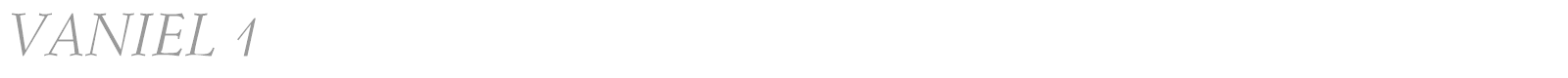 Vaniel font preview